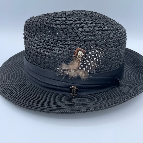 Bruno Capelo Luxury Fedora Hat Large Black - Picture 7 of 13